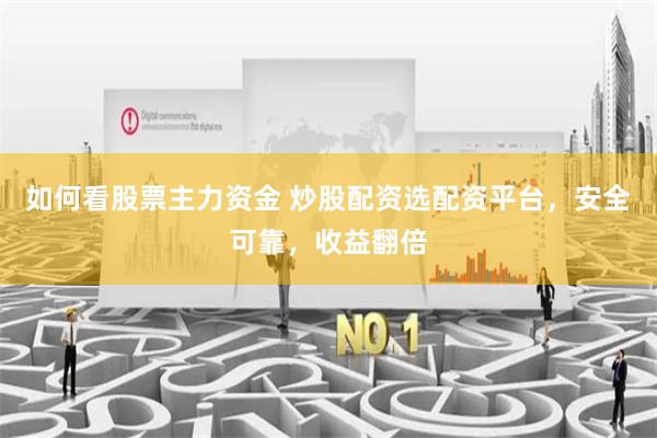 如何看股票主力资金 炒股配资选配资平台，安全可靠，收益翻倍