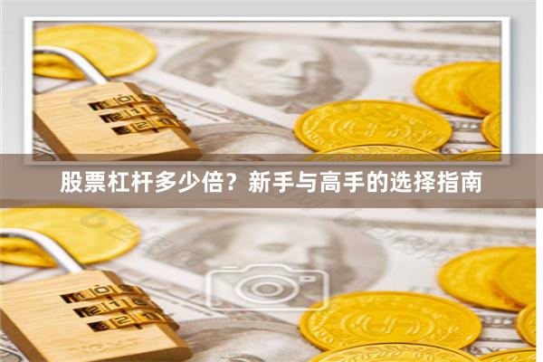股票杠杆多少倍?新手与高手的选择指南